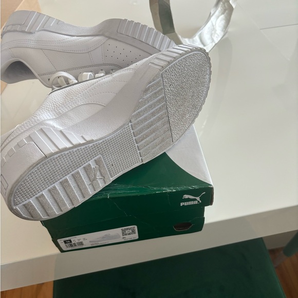 Crisp White Leather Pumas - Picture 5 of 5